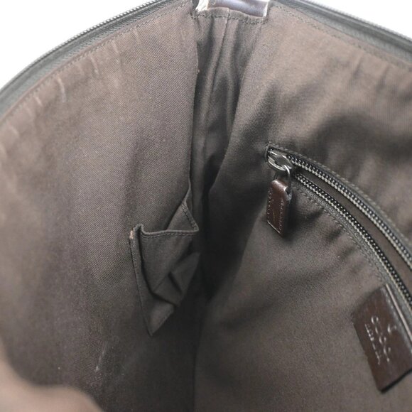 GUCCI Logo GG Shoulder Bag Canvas Leather Beige Italy 145857 37KB921 - Picture 9 of 14